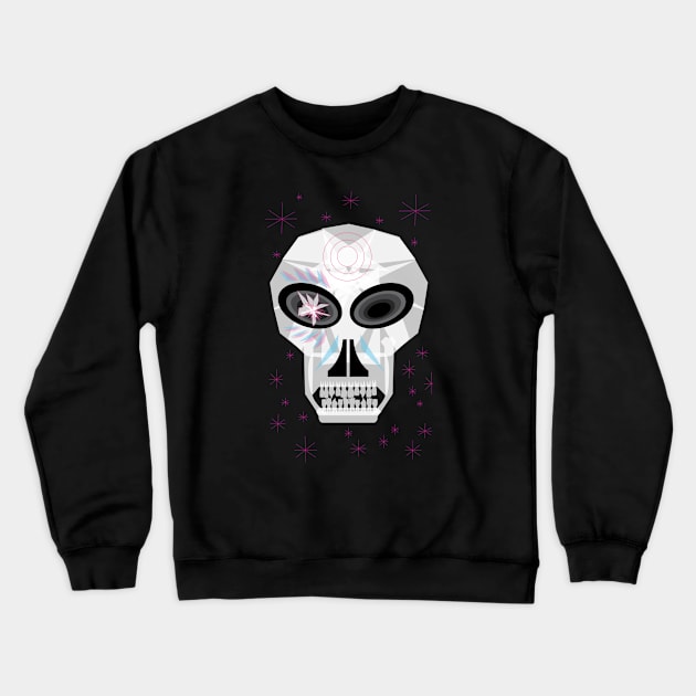 Crystal Skull Crewneck Sweatshirt by riomarcos